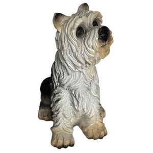 Dog Mate Terrier Puppy Figurine 4" Sitting Dog Resin Sculpture Vintage VG